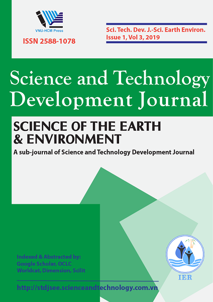 Mẫu bìa mới của Tạp chí thành viên Khoa học Trái đất và Môi trường - TC PTKH&CN ĐHQG-HCM